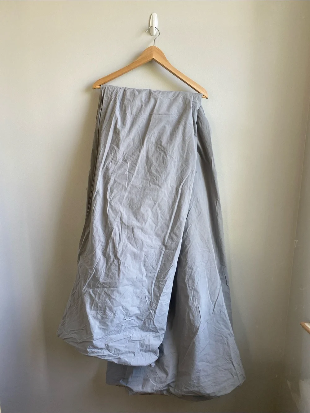 Coyuchi Organic Crinkled Percale Duvet Cover